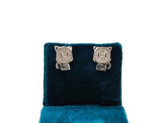 pendientes plata 925mm con piedra con circonita