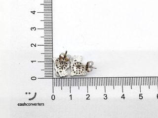 pendientes plata 925mm con piedra con circonita