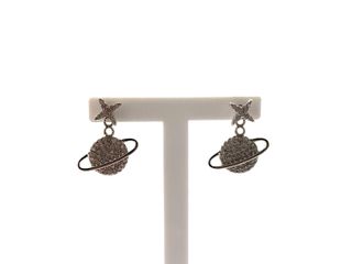 pendientes plata 925mm con piedra con circonita