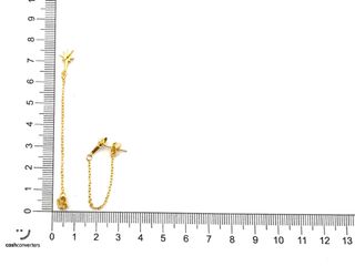 pendientes plata 925mm con piedra con circonita