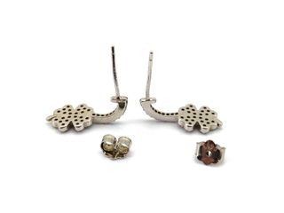 pendientes plata 925mm con piedra con circonita