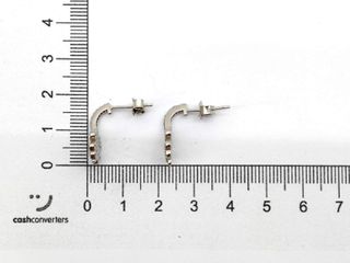 pendientes plata 925mm con piedra con circonita