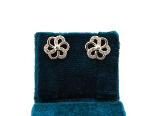 pendientes plata 925mm con piedra con circonita