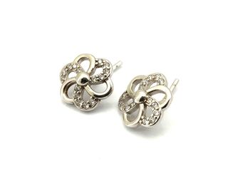 pendientes plata 925mm con piedra con circonita