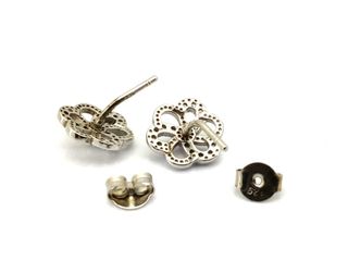 pendientes plata 925mm con piedra con circonita