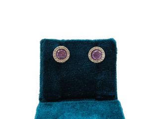 pendientes plata 925mm con piedra con circonita