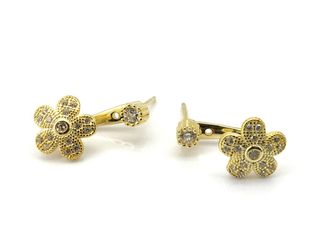 pendientes plata 925mm con piedra con circonita