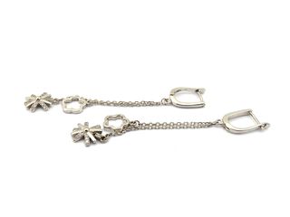 pendientes plata 925mm con piedra con circonita