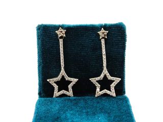 pendientes plata 925mm con piedra con circonita