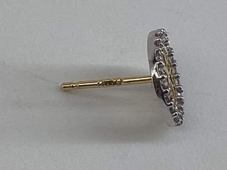 pendientes oro 18k con piedra