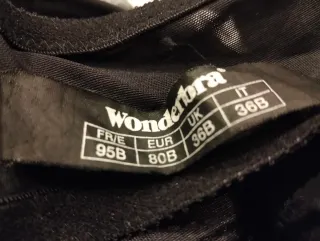 Sujetador Wonderbra 95B Negro