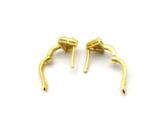 pendientes plata 925mm con piedra con circonita