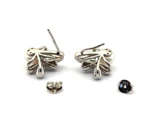 pendientes plata 925mm con piedra con circonita