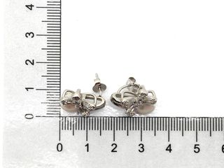 pendientes plata 925mm con piedra con circonita