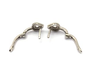 pendientes plata 925mm con piedra con circonita