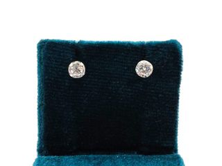 pendientes oro 18k con piedra con circonita