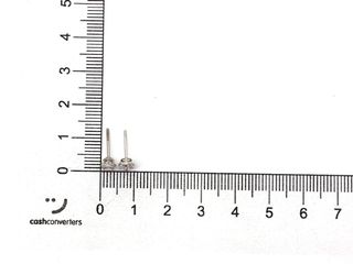 pendientes oro 18k con piedra con circonita