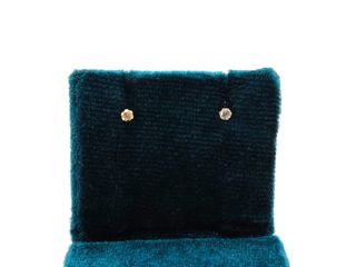 pendientes oro 18k con piedra con circonita