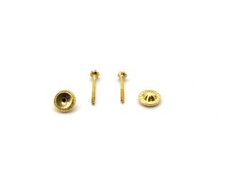 pendientes oro 18k con piedra con circonita