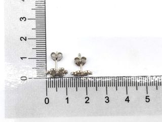 pendientes plata 925mm con piedra con circonita