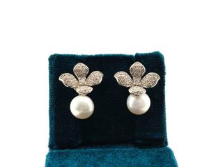 pendientes plata 925mm con piedra con circonita