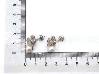 pendientes plata 925mm con piedra con circonita