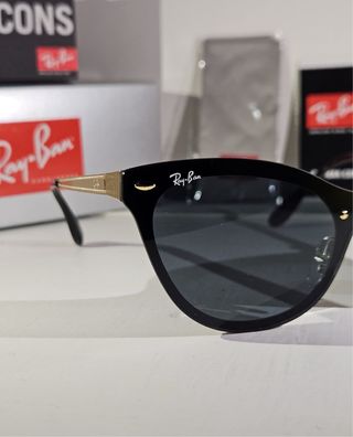 Occhiali Ray Ban Cat Eye Nero e Oro