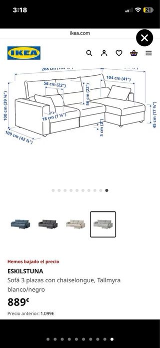 Sofá Cama Beige/Gris