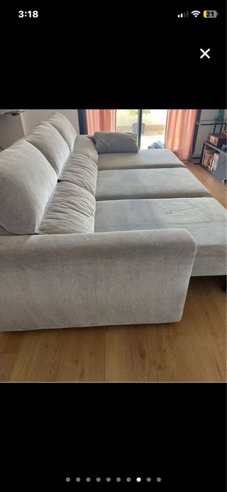 Sofá Cama Beige/Gris