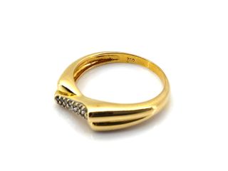 anillo oro 18k con piedra con diamante