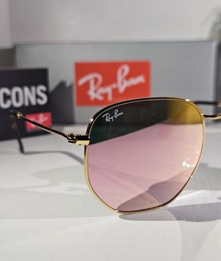 Occhiali Ray Ban Hexagonal Oro Rosa