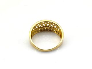 anillo oro 18k con piedra con circonita t. 21 (19,42 mm)
