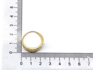 anillo oro 18k con piedra con circonita t. 21 (19,42 mm)