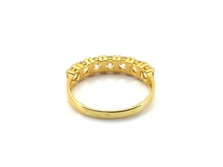 anillo oro 18k con piedra con circonita t. 21 (19,42 mm)