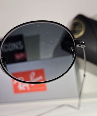 Occhiali Ray Ban Oval Neri/Grigi