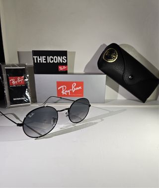 Occhiali Ray Ban Oval Neri/Grigi