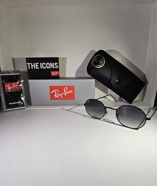 Occhiali Ray Ban Oval Neri/Grigi