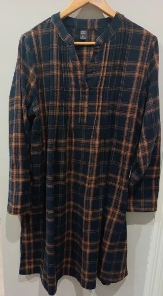 Vestido cuadros Shein Talla XL