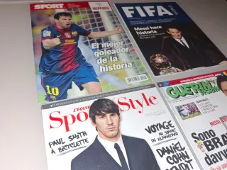 4 revistas messi fc barcelona argentina