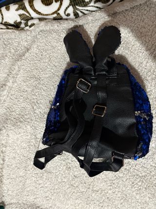 Mochila lentejuelas LOL Doll azul