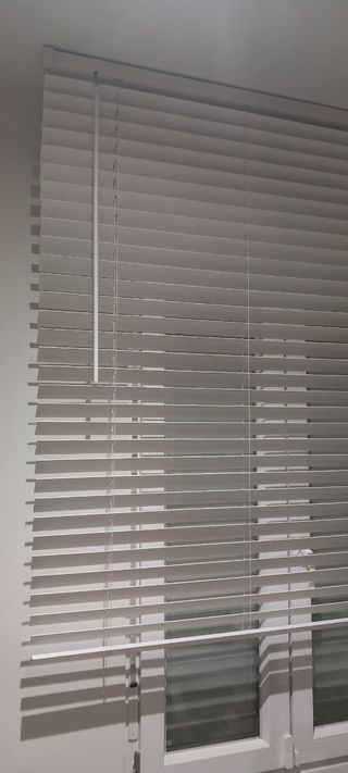 2 Estores Madera Blanco LAMA 5cm
