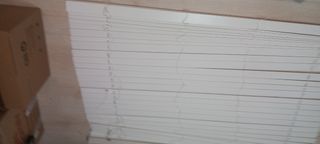 2 Estores Madera Blanco LAMA 5cm