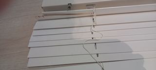 2 Estores Madera Blanco LAMA 5cm