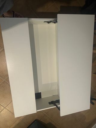 Mesa de centro elevable blanca