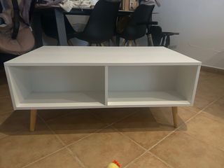 Mesa de centro elevable blanca