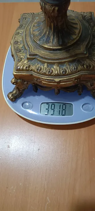 Jarrón Antiguo  Cerámica Azul Ánfora