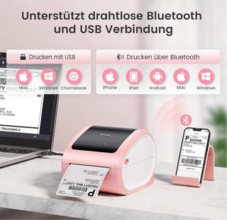 Impresora de etiquetas Bluetooth DHL D520BT.