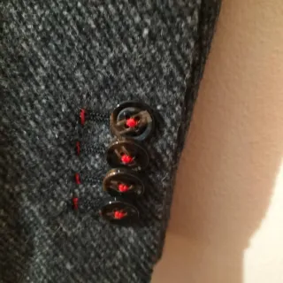 Abrigo El Ganso Gris y Negro