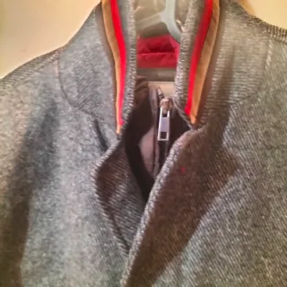 Abrigo El Ganso Gris y Negro