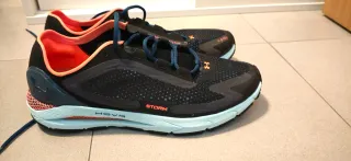 Zapatillas correr Under Armour negras/naranja